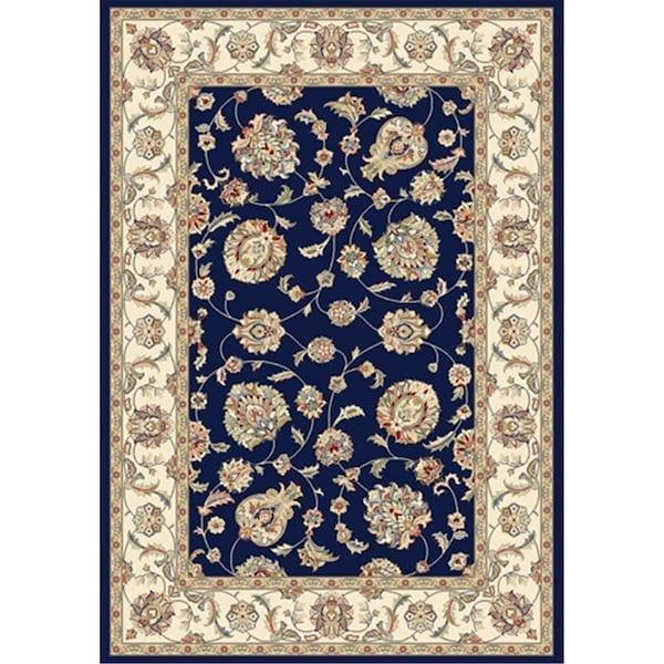Dynamic Rugs Ancient Garden 2 ft. 2 in. x 11 in. 57365-3464 Rug - Blue/Ivory AN212573653464 - main